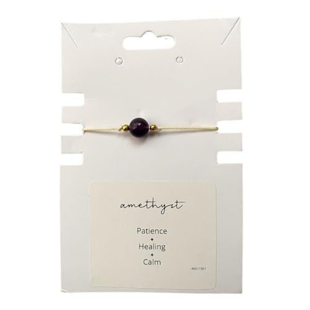 8307 Single Bead Wristlet Amethyst